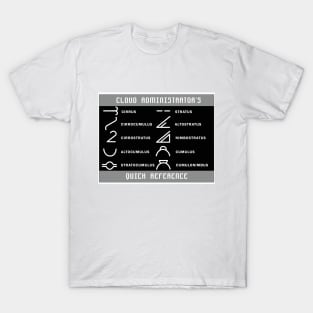 Cloud Administrator's quick ref T-Shirt